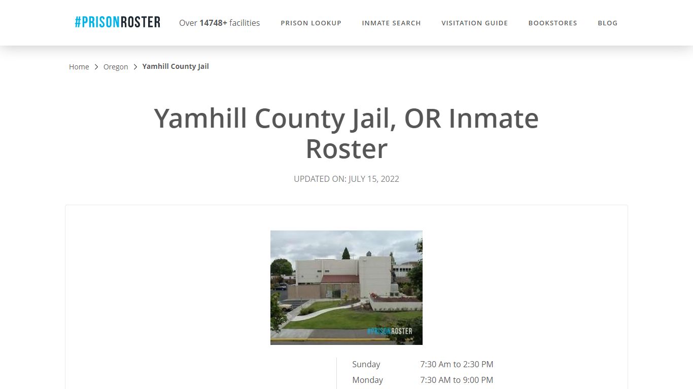 Yamhill County Jail, OR Inmate Roster - Prisonroster
