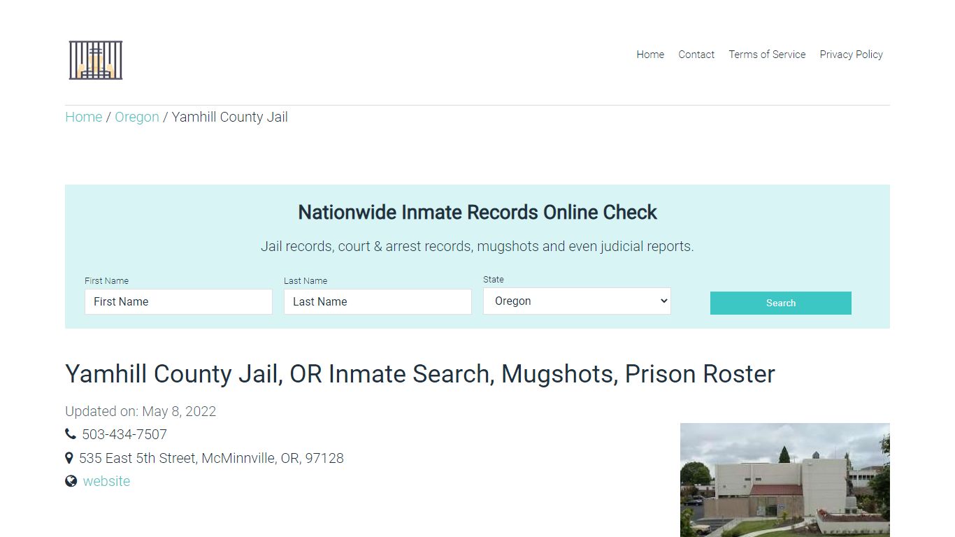 Yamhill County Jail, OR Inmate Search, Mugshots, Prison Roster